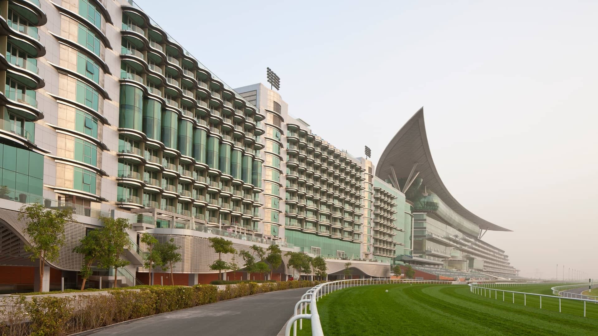 Meydan — Racecourse-led district on the Nad Al Sheba side of the city, between Downtown and the desert